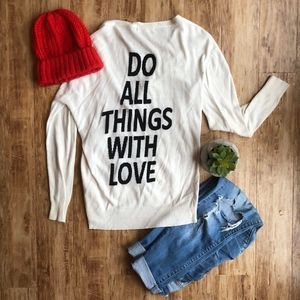Do All Things With Love Cardigan